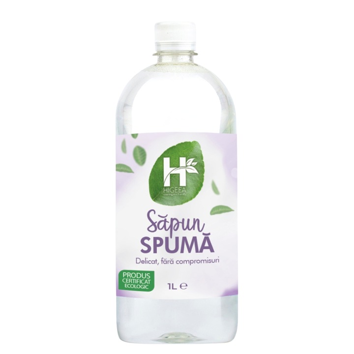 Sapun spuma, Higeea, 1L, eticheta ecologica