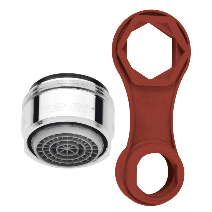 Аератор Ferro, С ключ, За касети, M24/M28, 35/40мм, M24x1