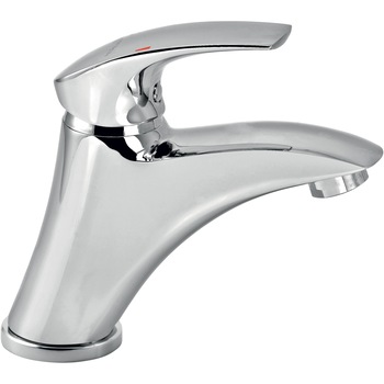 Baterie stativa lavoar Ferro Metalia 57, fara ventil, monocomanda, aerator, racorduri flexibile, Crom