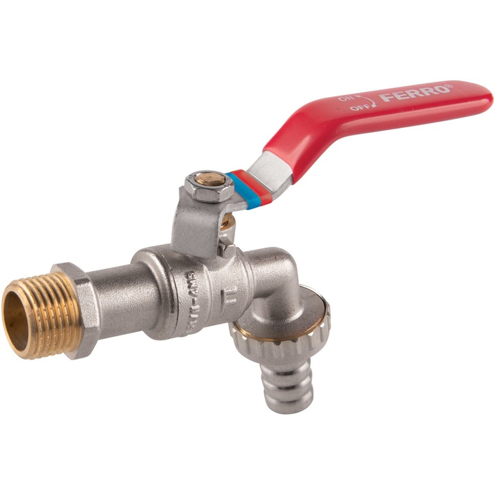 Дренажен вентил Ferro, Месинг, с 1/2" FE топка