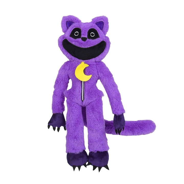 Плюшена котешка играчка, The Smiling Critters, Лилав, 40 cm, Poppy Playtime
