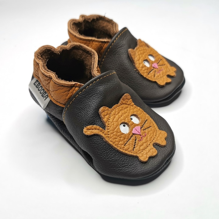 Termeszetes borbol keszult csizma macskamintaval - Ebooba, Barna