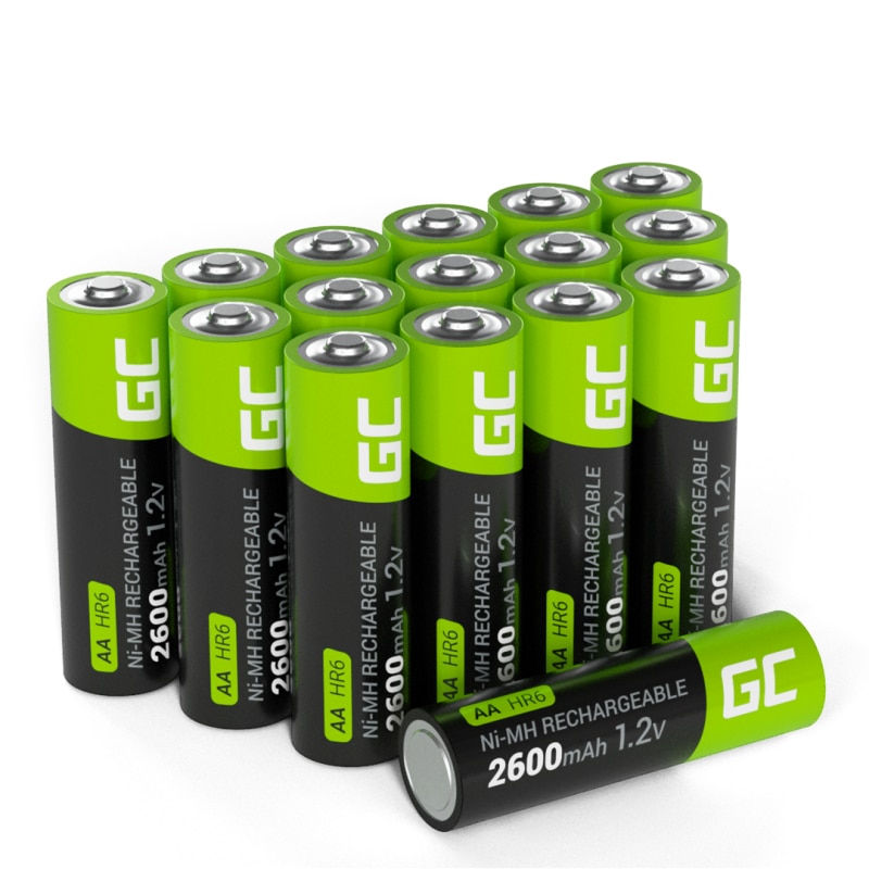 Acumulatori reincarcabile Green Cell pentru lampi solare AA R6, 2600mah ...