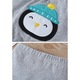 Set de pantaloni si 2 body bebelusi, Gri/Albastru