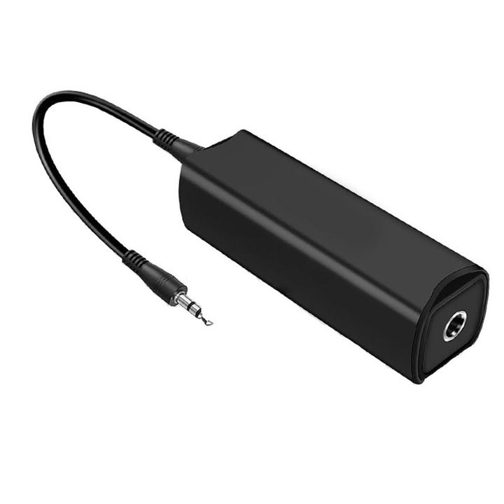 Földhurkos audioadapter Rqiurpn zajszigetelő, interferenciaszűrő, autós/otthoni audiorendszerhez, 3,5 mm-es jack csatlakozó,