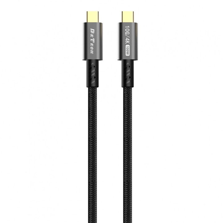 Adatkábel USB 3.2 100W, 5A, 10Gbps USB-C, 4K 60Hz, 1m laptophoz, táblagéphez, okostelefonhoz