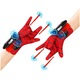 Set costum Spiderman KidMania® cu muschi si doua manusi lansator cu ventuze pentru copii, 3-5 ani, 100 - 110 cm