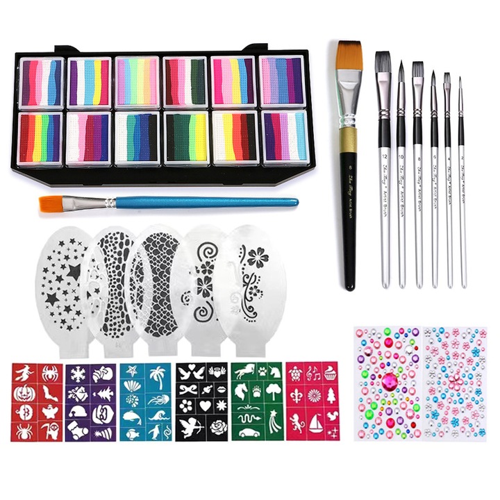 Arcfestő készlet, PMIXO, Professional, többszínű