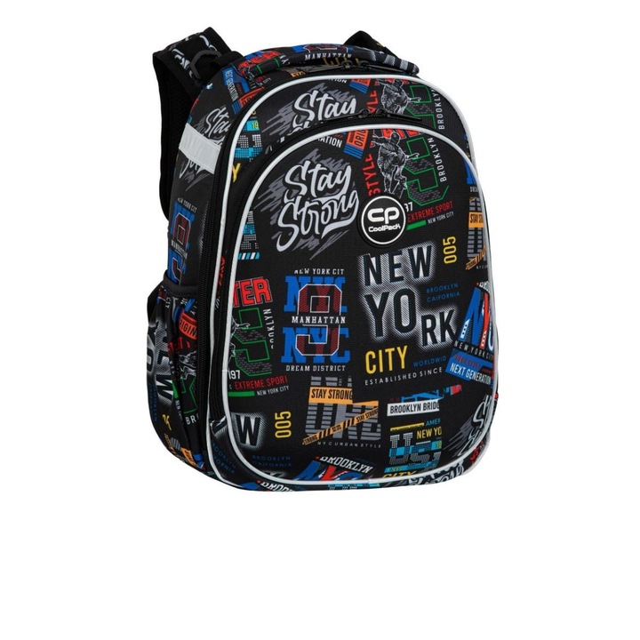 Ученическа раница CoolPack, Turtle, Big City, 29x46x16, Многоцветен
