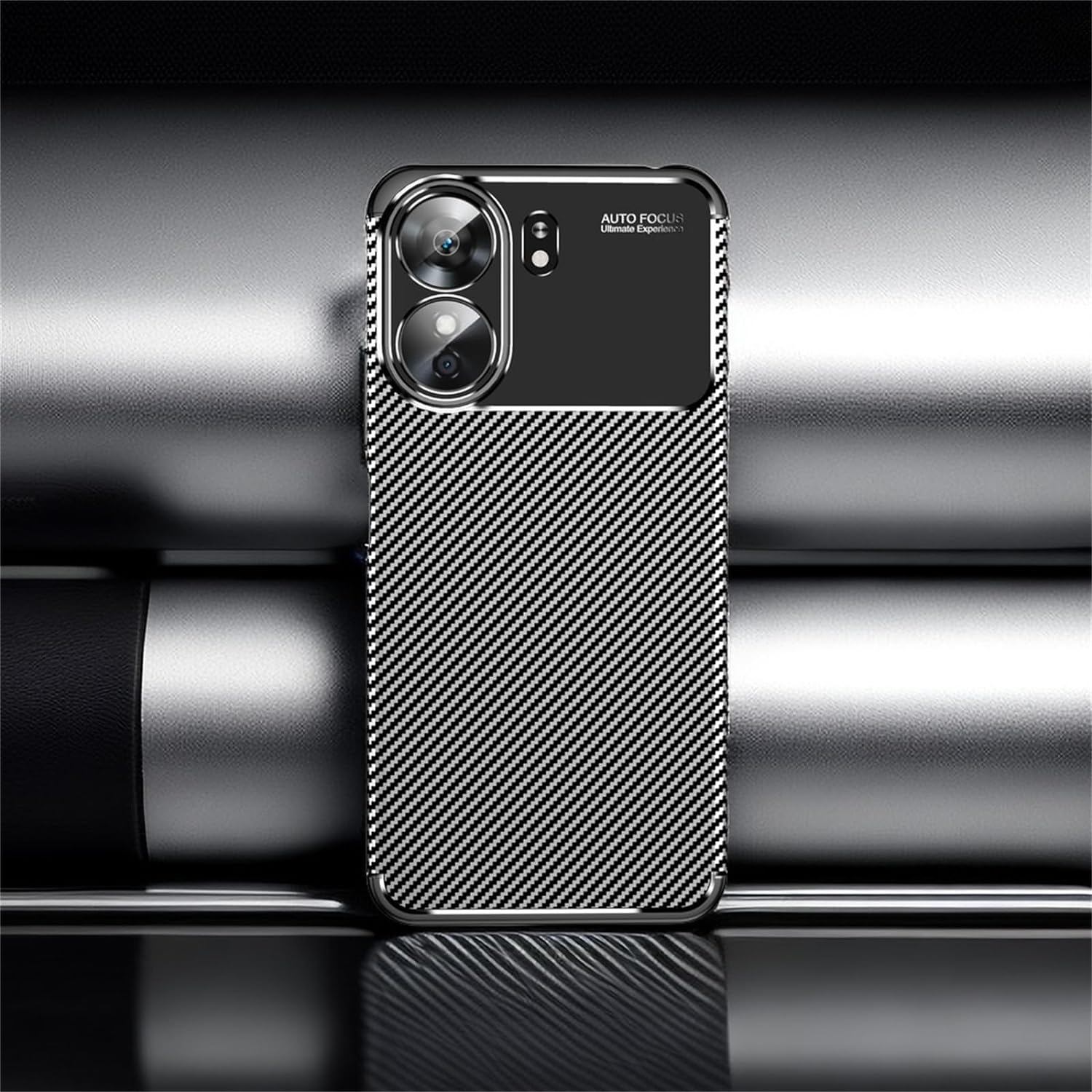 Husa Auto Focus Carbon ALC Mobile, Pentru XIAOMI Redmi 13C - Negru