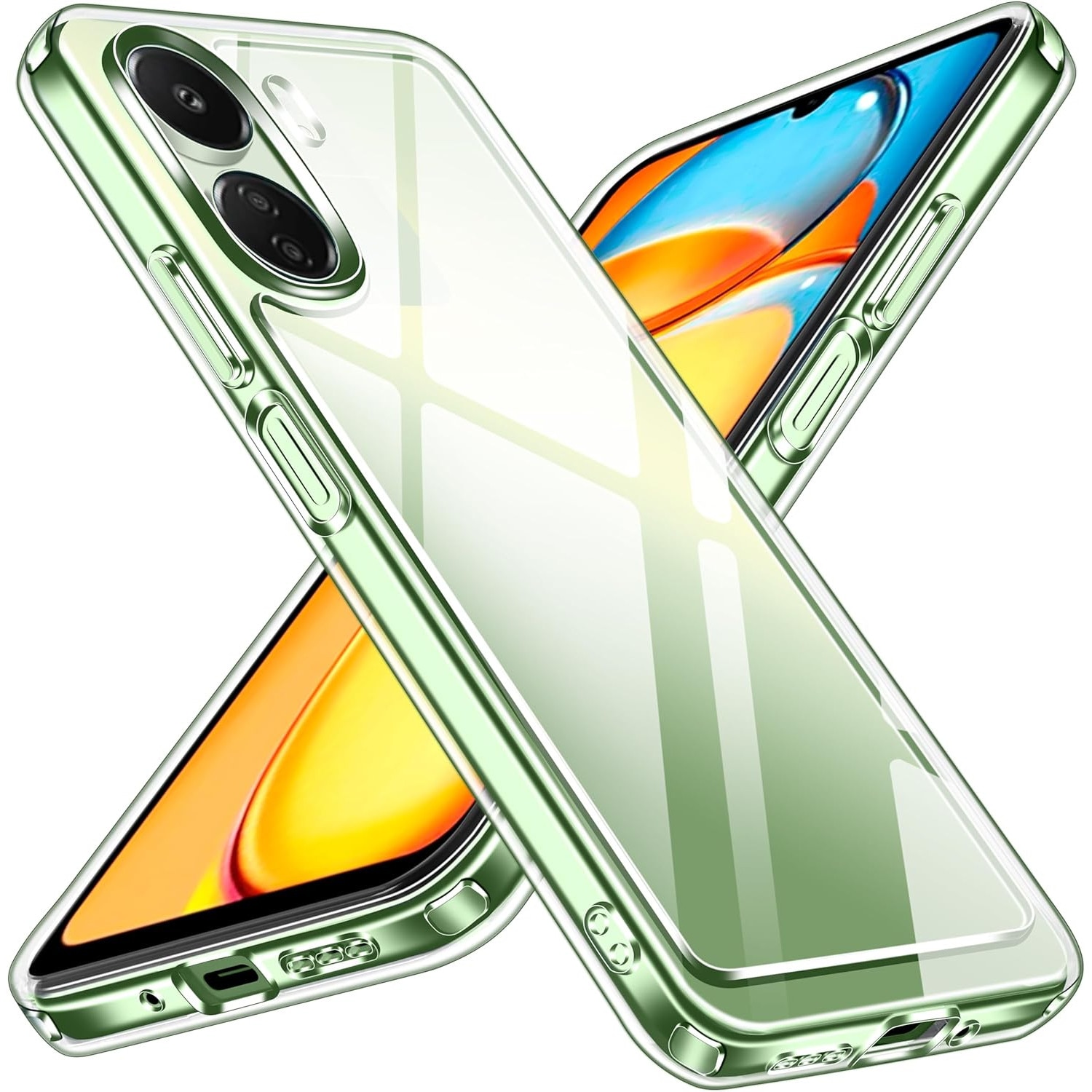 Husa compatibila cu XIAOMI Redmi 13C, 2mm cu protectie camera, Tpu Ttransparent ALC