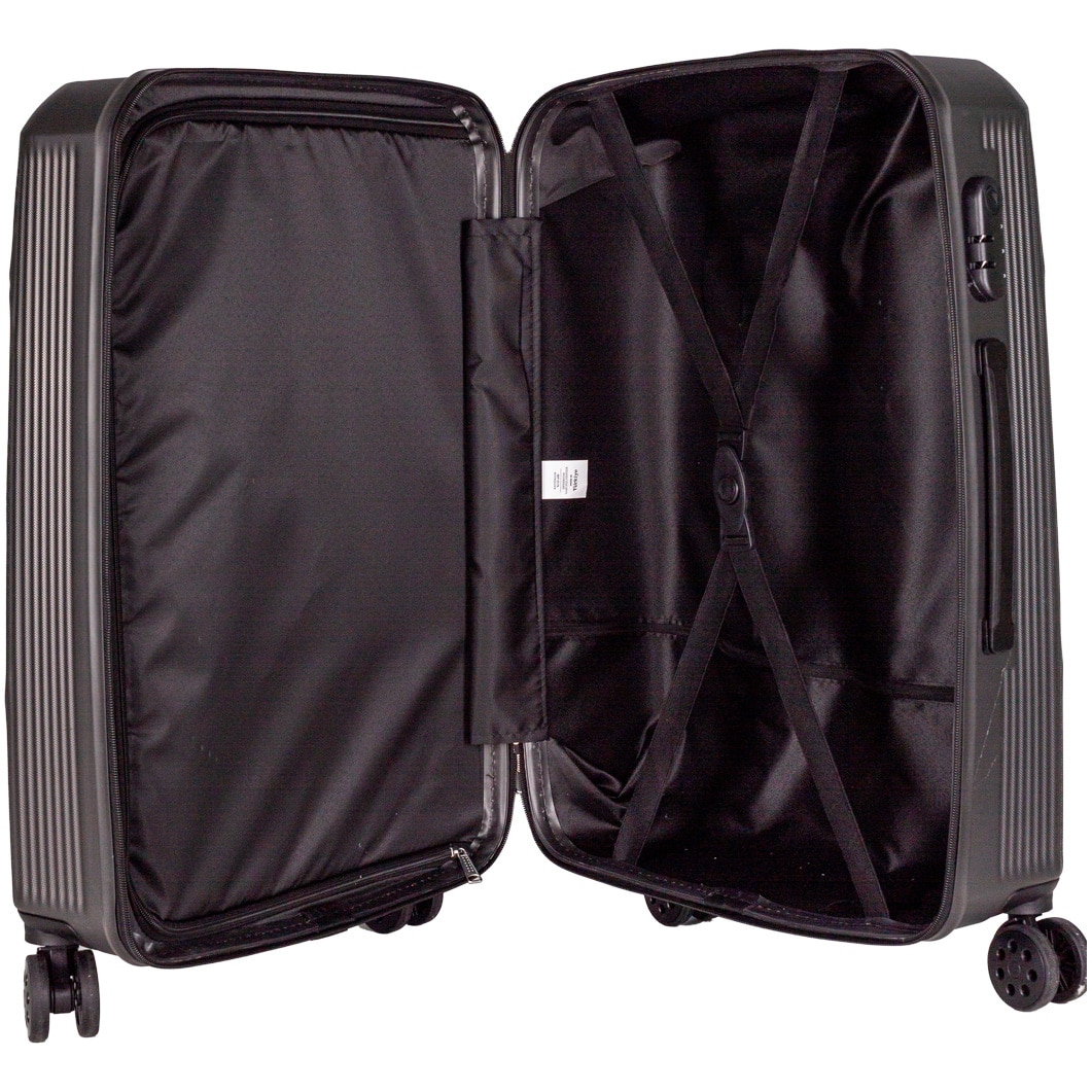 EDA 010633 vuilnisemmer met wieltjes, 110 l, zwart, 76 x 50 x 50 cm