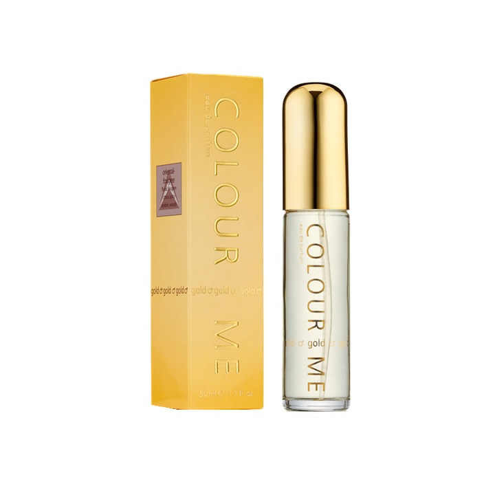 Apa de parfum Milton Lloyd Colour Me Gold, barbati, 50 ml