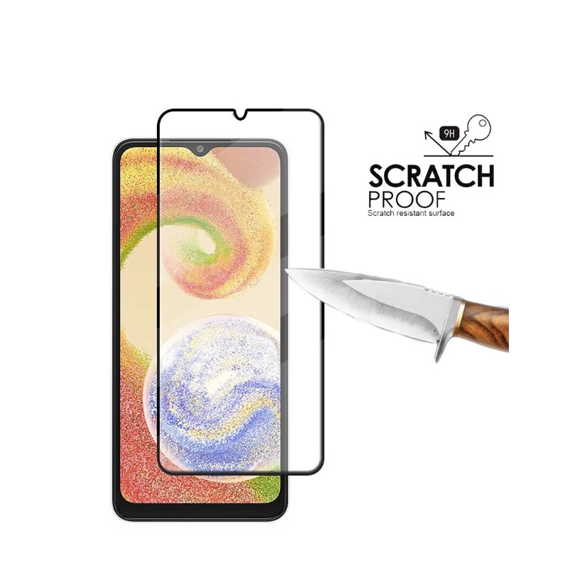 Folie sticla compatibila cu Samsung Galaxy A05s - Contur negru ALC