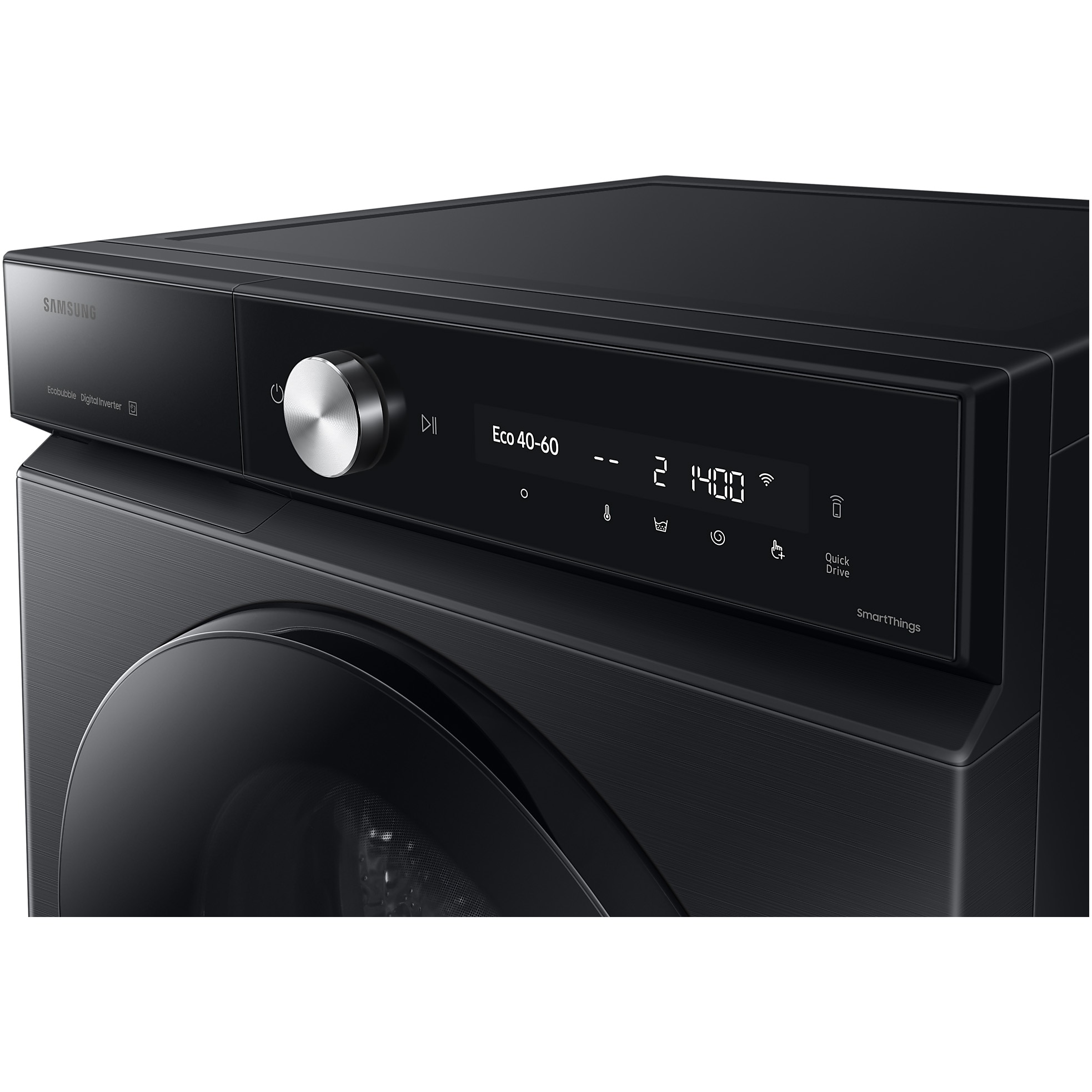 Masina de spalat rufe Samsung Bespoke AI WW11DB8B95GBU4, 11 kg, 1400 rpm, Clasa A, AI Wash, AI Ecobubble, Auto Dispense, Quick Bubble 39 min, Negru