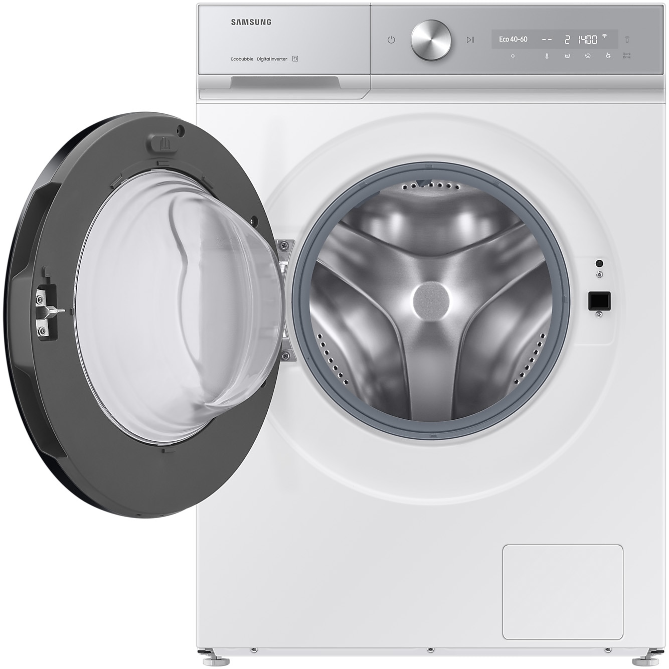 Masina de spalat rufe Samsung Bespoke AI WW11DB8B95GHU4, 11 kg, 1400 rpm, Clasa A, AI Wash, AI Ecobubble, Auto Dispense, Wifi, Alb