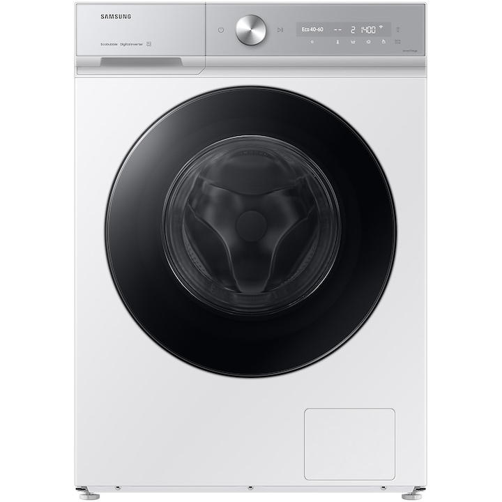 Masina de spalat rufe Samsung Bespoke AI WW11DB8B95GHU4, 11 kg, 1400 rpm, Clasa A, AI Wash, AI Ecobubble, Auto Dispense, Quick Bubble 39 min, Alb