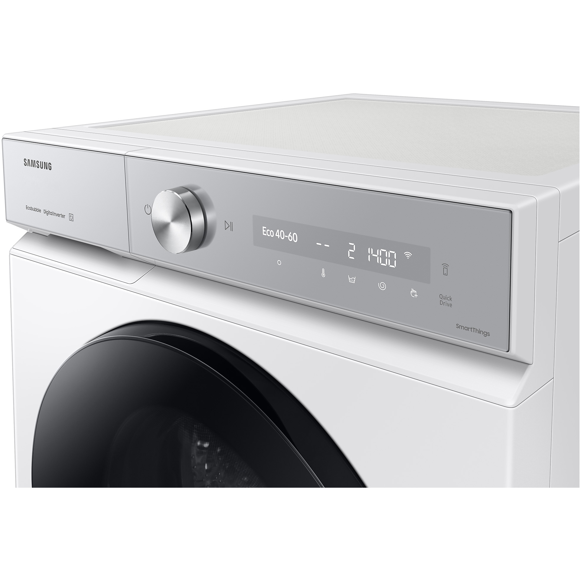 Masina de spalat rufe Samsung Bespoke AI WW11DB8B95GHU4, 11 kg, 1400 rpm, Clasa A, AI Wash, AI Ecobubble, Auto Dispense, Wifi, Alb
