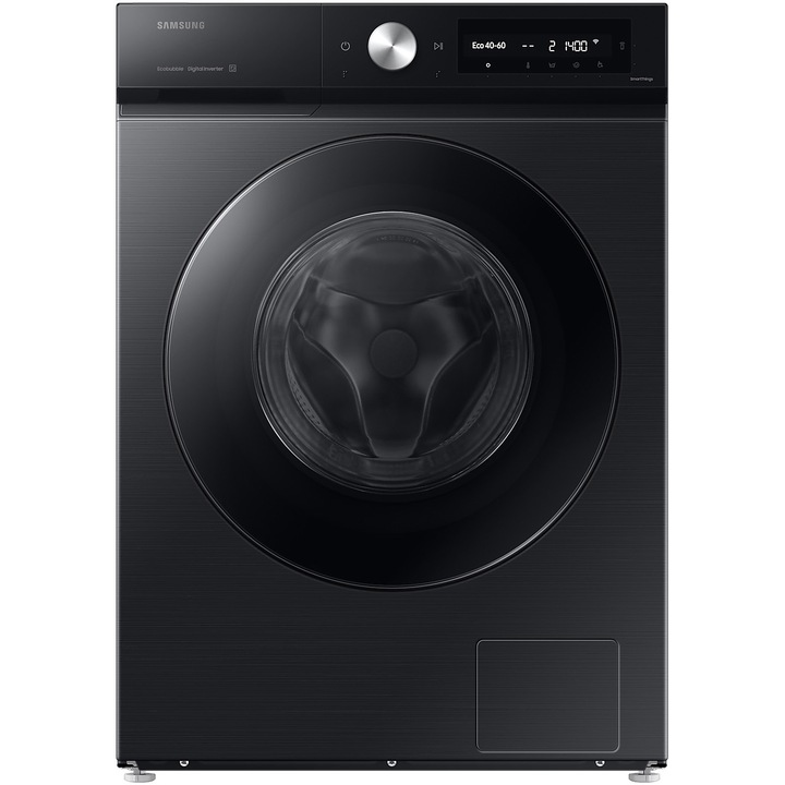 Пералня Samsung Bespoke AI WW11DB7B94GBU4, 11 кг, 1400 об/мин, Клас A, AI Wash, AI Ecobubble, Auto Dispense, Super Speed 39 min, Черен