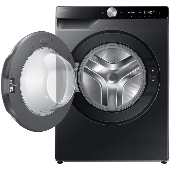 Masina de spalat rufe Samsung WW11DG6B85LBU4, 11 kg, 1400 rpm, Clasa A, AI Ecobubble, Super Speed 39 min, AI Control, Hygiene Steam, Negru
