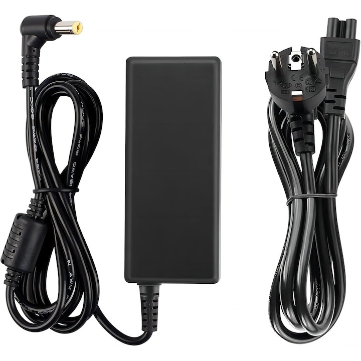 YISHIFD laptop töltő, 19V 3.42A, 65W, 5.5x1.7mm, kompatibilis Acer Aspire/TravelMate