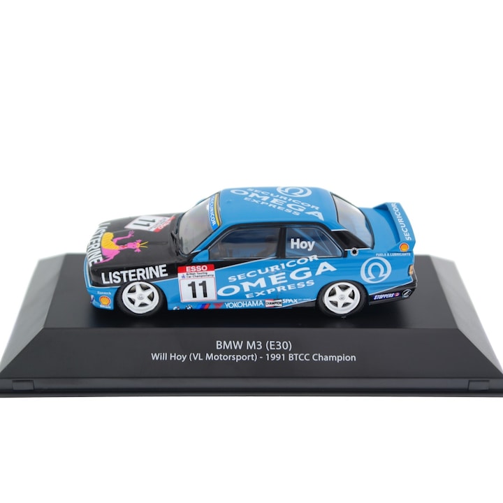 Macheta BMW M3 E30 Will Hoy VL Motorsport - 1991 BTCC Champion - 1/43 ...