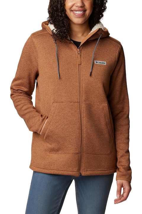 Pulover polar Columbia Sweater Weather Sherpa Full Zip, Maro