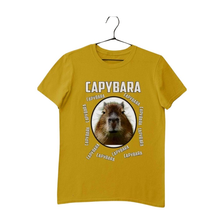 Tricou pentru copii Capybara capibara, Galben