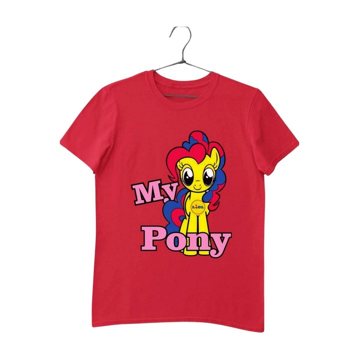 My Lidl pony gyerek póló, Piros