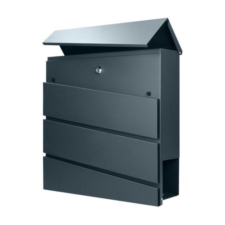 Postaláda, ORNO, horganyzott acél, fekete