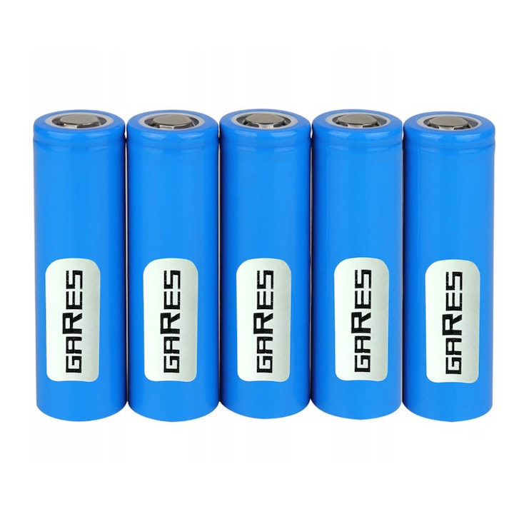 Acumulator Gares, Li-ion 3.6V 4900 mAh Samsung 21700 50E, curent maxim de descarcare - 9.8A pentru boxe portabile si alte dispozitive, 5 buc