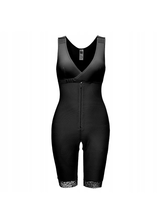 Modellező test, fekete, nylon és spandex, S09, M, csipke részletek