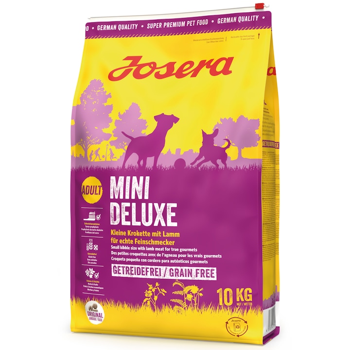 Hrana uscata super premium pentru caine mini adult, Josera, Mini Deluxe, 10kg