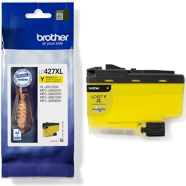 Brother LC427XLY XL tintapatron, Sárga