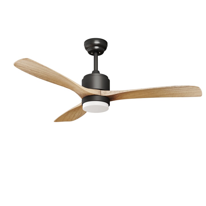 LED вентилатор за таван с дистанционно управление, 5 скорости, 3-цветна настройка на светлината