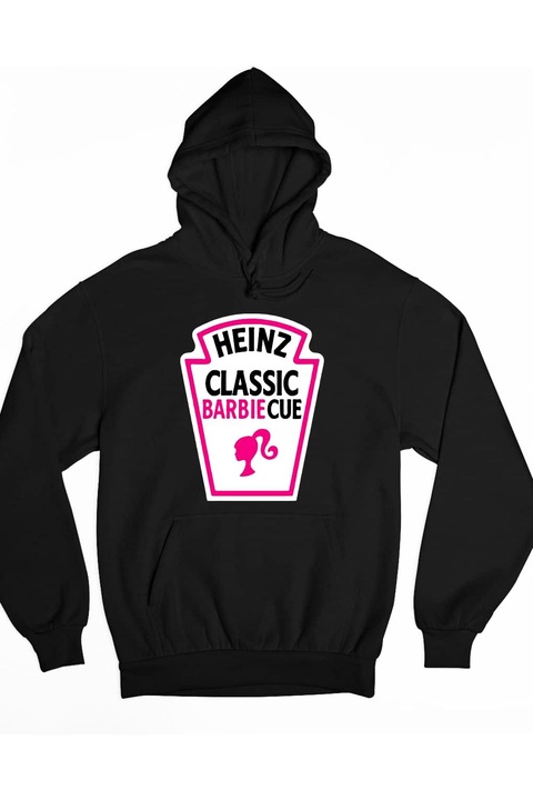 Pulover de dama amuzant Barbiecue Heinz, Negru