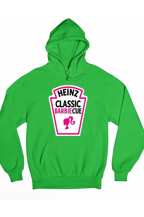 Pulover de dama amuzant Barbiecue Heinz, Verde