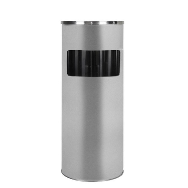 Scrumiera/cos de gunoi Metlex, Argintiu, 20L