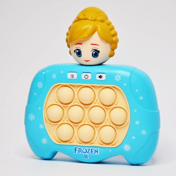 Joc interactiv Pop-It Consola, antistres, cu sunete si lumini, Frozen 2, SARALMA®