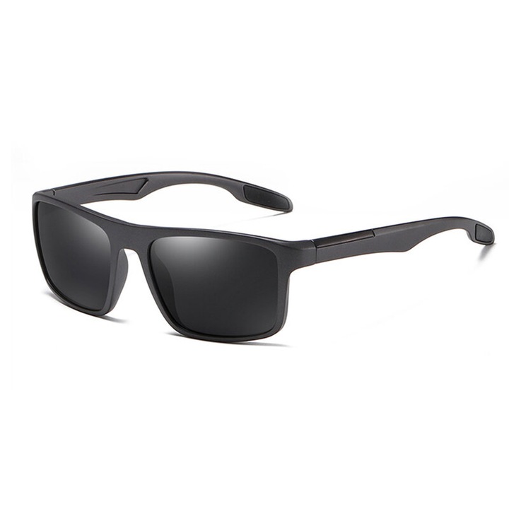 Sunglasses Polarised TR90 (MM101) - UV Protection - Matte Black / Gray