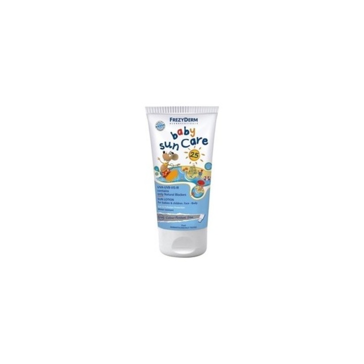 Lotiune cu protectie solara pentru copii Frezyderm SPF25, fara parfum si parabeni, 100ml