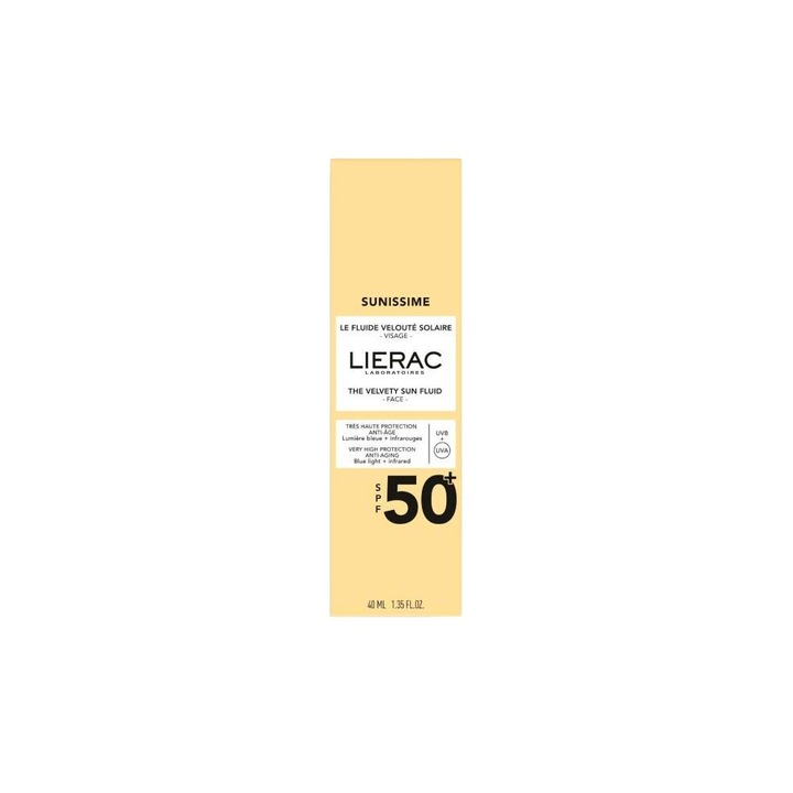 Fényvédő krém, Lierac Sunissime, SPF50+, öregedésgátló, 40ml