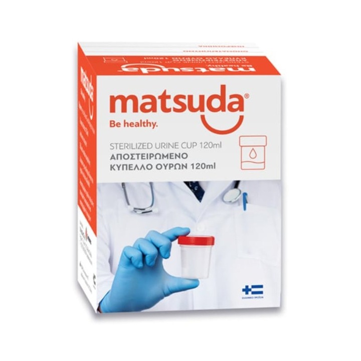 Recipient de colectare urina MATSUDA, 120ml, de unica folosinta