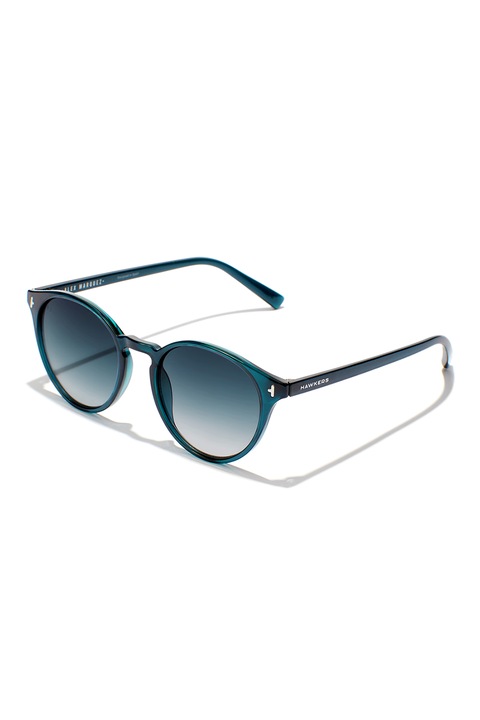 Hawkers, Ochelari de soare rotunzi unisex cu lentile in degrade, Albastru petrol, 20-145