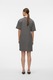 Vero Moda, Къса рокля от органичен памук, Мръснобял/Черен