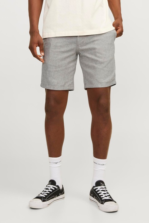 Jack & Jones, Pantaloni scurti regular fit din amestec de in Dave, Grej