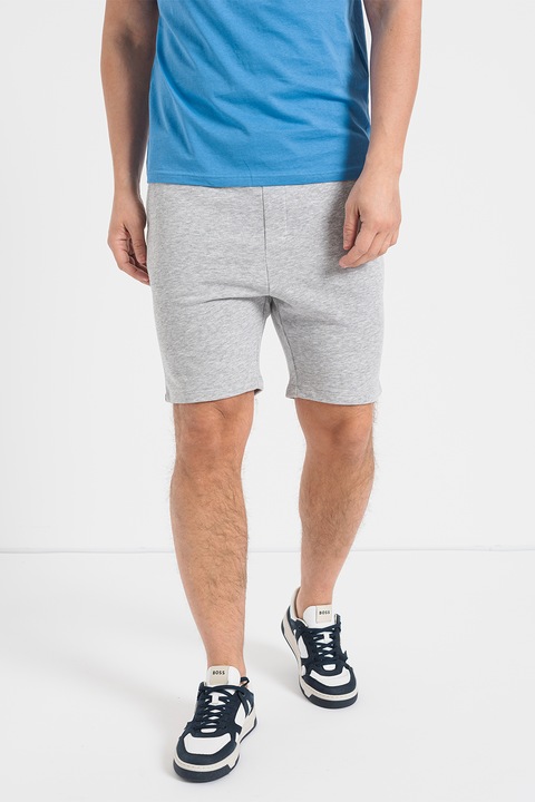 Jack & Jones, Къс спортен панталон с връзки, Сив меланж
