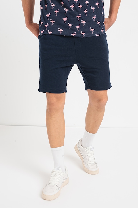 Jack & Jones, Къс спортен панталон с връзки, Тъмносин