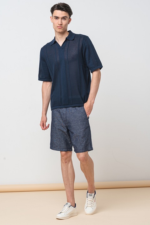 Jack & Jones, Galléros pamutpóló, Tengerészkék