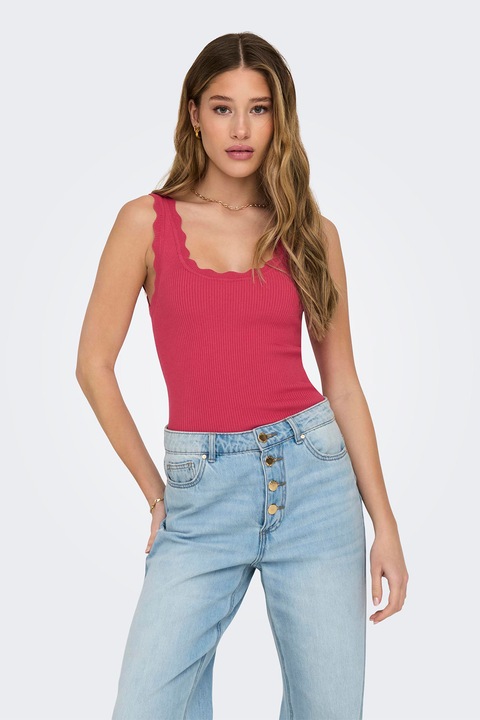 JdY, Рипсен слим танк топ, Тъмнорозов